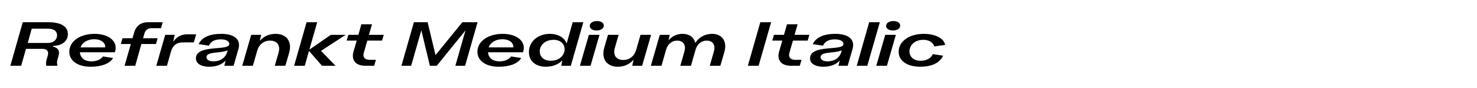 Refrankt Medium Italic
